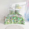 ESTELLA Mako-Satin Bettwäsche 135x200 Clare grün Blätter Vögel Dschungel 4829-530