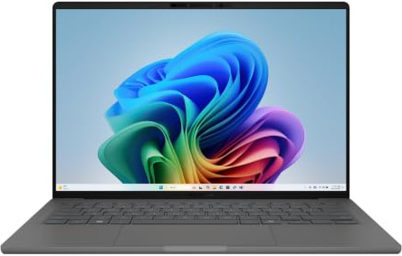 ASUS Zenbook A14 UX3407QA-QD349W・Snapdragon X X1-26-100・Win 11 Home・Qualcomm Adreno・16 GB RAM・1 TB SSD NVMe・35.6 cm (14) (90NB1502-M00LK0)