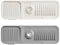 Dryxog 2 Pezzi Paraspruzzi Lavello Cucina, Tappetino Silicone, Protezione Rubinetto, Tappetino per Rubinetto in Silicone, Paraspruzzi e Proteggi per Rubinetti Calibro 3.5-6cm (Beige, Grigio)