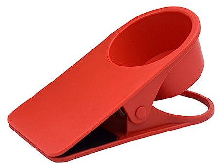 Mipcase Portabicchieri da Clip Rosso per Bottiglie e Tazze per Home Office Design per Scrivania