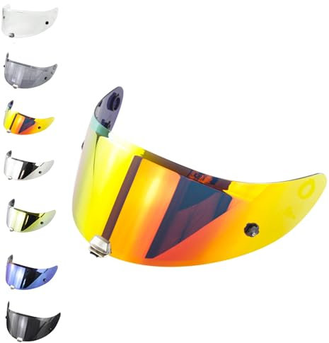 EvoParts Visier Hj-26 für Helm Hjc Rpha 70 – Rpha 11 Pinlock ready und Tear Off Ready (rot)