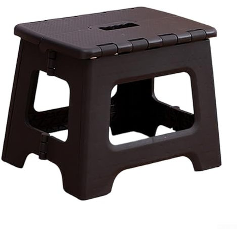 Marchepied pliable facile à ranger avec caractéristiques antidérapantes pour plus de sécurité (noir)