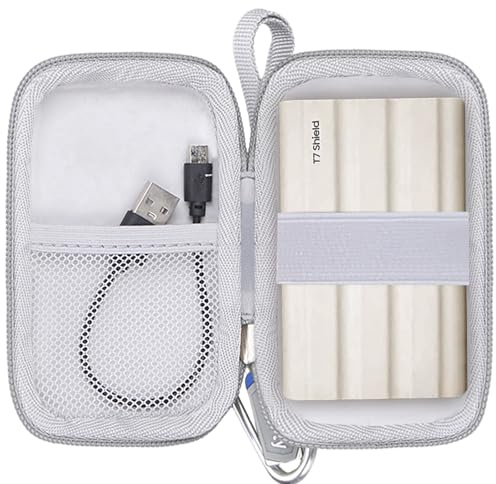 Hard Drive Case for Samsung T9 Portable SSD/Samsung T7 Shield/ T7/ T7 Touch Portable SSD Solid State Drive 1TB, 2TB, 500GB, Case Only (Black)