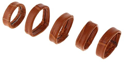 OEUVREBY 5 x PU-Leder-Uhrenarmband-Halter, Ersatzschlaufe, braun