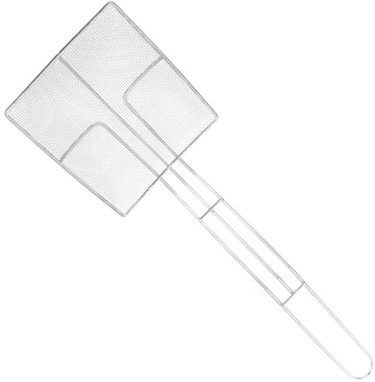 iplusmile Cuchara Coladora Cuadrada De Acero Inoxidable Reforzado, Cucharas De Filtro Prácticas Para Freír, Utensilio De Cocina Para Uso Doméstico, Adecuado Para Colar Aceite y Residuos