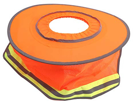 Hamwesh Helmet Visor, Breathable, with Reflective Strips, Summer Sun Protection for Construction Workers, Eye-catching Safety Hat, Sun Protection for Gardening, Skin-Friendly Cotton Material