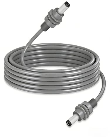 GELRHONR Star//link Mini DC5521 Kabel 18AWG,DC5,5mm x 2,1mm Stecker auf Stecker Star//link Mini DC Stromkabel Außenbereich/Wasserdicht(2M/6.5FT)