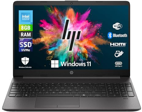 HP 250RT G9 - Notebook Display 15,6 HD - Processore Intel N150 4 Core fino a 3.6Ghz - Ram 8Gb SSD 256Gb - Pc Portatile Pronto all'uso con Windows 11 Pro