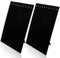 H&S 2x Velvet Jewellery Display Stand Bust Set for Necklace (Black) - Necklace Chain Stand - Jewellery Chain Holder