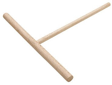 Rateau à crêpe Rond en hêtre Crêpière Répartiteur à crêpes avec spatule