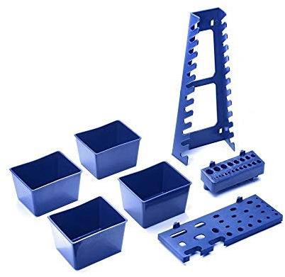 Lot de 7 accessoires et boites en plastique pour panneaux porte outils