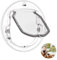 HUIPYOU Fashion Pet Dog finestra/porta 4 WAY Lock Cat Puppy Doggie cancello porta con serratura rotonda trasparente per schermo finestra/porta scorrevole in vetro/vetro finestra