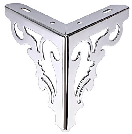 Sumnacon 4Pcs Modern Sofa Legs Furniture Accessories of Table Cabinet Metal Legs Stainless Steel Furniture Legs with Screws (15CM)