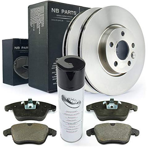 NB PARTS Bremsscheiben 300 mm Bremsbeläge vorne Bremsenreiniger passend für Ford Land Rover Volvo