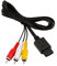 AV-TV-Video-Kabel für Nintendo 64 / N64 Game Cube, 1,8 m, Schwarz