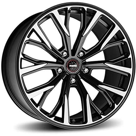 MOMO RF-02 LEICHTMETALLRADER NERO OPACO DIAMANTATO 10X20 ET 40