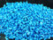 Ullmannglass Dekosand - Glasbruch - Farbsand - Glaspulver im 500g Beutel (hellblau, grob - Körnung ca. 0,5cm)