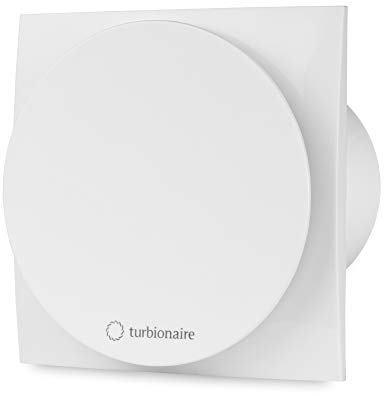 Turbionaire Mio 100 LL SW Bathroom Extractor Fan 100 mm / 4, 80 m3/h, White, Ball Bearing Motor, Minimalistic Design, Quiet Anti Back Draught Shutter, Perimetral Suction, IPX4 Protection