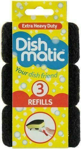 Dishmatic Extra Heavy Duty Sponge Refill 3 Pack