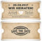30 x Save the Date Karten zur Hochzeit DIN Lang - Vintage Herz in Weiß