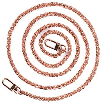 ONEFLOW Schulterriemen für Taschen Roségold - Kette aus Metall | Taschenriemen Stylischer Schultergurt Handtaschen Trageriemen Taschengurt Schultertasche Tragegurt DIY Riemen