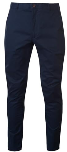 Farah Mens Elm Slim Chino Pants Navy 34W / 34L