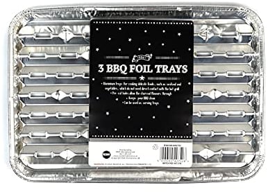 12 BBQ Foil Disposable Grill Serving Trays Summer Garden Party Outdoor Picnic