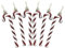 Christmas Concepts® Packung mit 6-13 cm Glitzer-Zuckerstangen-Christbaumschmuck (Riojarot)
