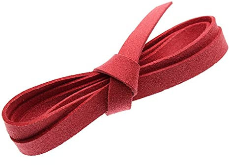 DUNGS 2M 10mm Width Flat Faux Suede Leather Cord Velvet Leather Rope String for DIY Bracelet Necklace Jewelry Making Findings
