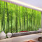 Photo Papier Peint foret de bambou 3D Intissé Décoration Murale XXL Poster Trompe l oeil Tableaux Muraux pour Salon Chambre Toile de Fond Mur 200x140cm