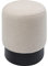 Kare Design Hocker Cherry Creme Black, pflegeleicht, Sitzhöhe, 37 x 37 x 44