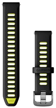 Garmin Unisex – Erwachsene Ersatzarmband, Black & Amp Yellow (Forerunner Style 265S), 18mm
