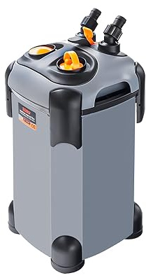 SUNWEN Aquariumfilter, externer ultra-leiser Kanisterfilter, Aquarium-Wasserzirkulationsfilter mit Filtermedien, 171/225/266/317/397GPH
