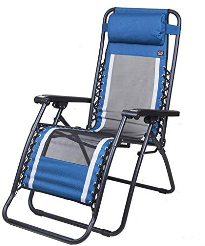 Zero Gravity Stühle Klappbare Sonnenliege Deck Sling Stühle Super Breite Liege GChair Verstellbare Sonnenliegen mit Kopfstütze für Rasen Hof Pool