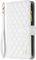 Bnvdfre for Wallet Phone Case for iPhone SE 2022 / iPhone 8/7 Case Cover Zipper Pocket Flip Leather Folio Case with 6 Card Holder Slots Silicone Bumper Shockproof Wrist Strap Girls Women Case,White