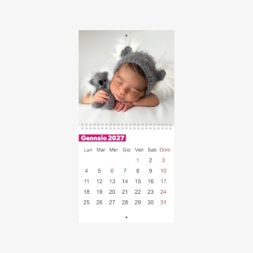 Wandkalender 2024/2025, personalisierbar mit 12 Fotos: Eleganz, Stil und beste Planung für Zuhause und Büro – eine emotionale Geschenkidee mit den Gesichtern der Lieben. - (20 x 20 cm (weißes Modell