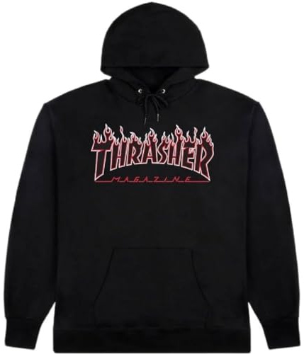 Thrasher Flame Herren-T-Shirt, mit Logo