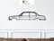 for BMW E21, Metall Wandbild, Wanddeko, Auto Silhouette, Metal Car Wall Art (Größe: 69 cm (27))