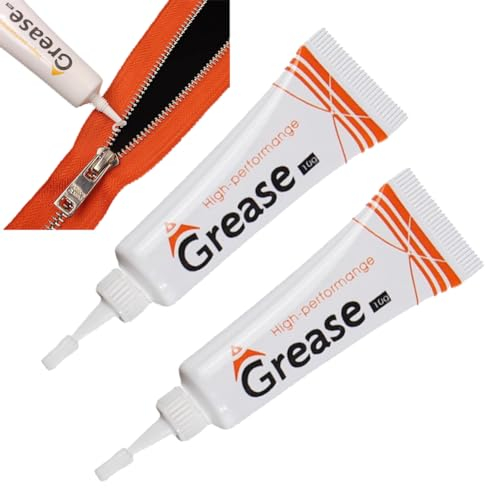 Zip Care,2pcs Zipper Lubricant,Snap and Zipper Lubricant,Snap Lube Stick Tube,Lubrificante Per Cerniere,Lubrificante per Cerniere Lampo e Bottoni Automatici,Zip Cera,Protegge Tutte Le Cerniere