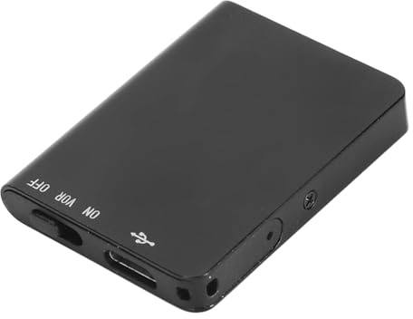 Sprachaktivierter Recorder, Sprachaufzeichnungsgerät aus Aluminiumlegierung, HD-Rauschunterdrückung, Magnetische Adsorption für Interviews (8GB)
