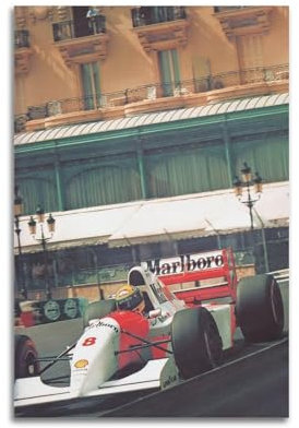 UNSGA Motorsport-Poster, McLaren MP4-9, Sportwagen-Poster, dekoratives Gemälde, Leinwand, Wandposter und Kunstdruck, moderne Familienschlafzimmer-Dekoration, Poster, 30 x 45 cm