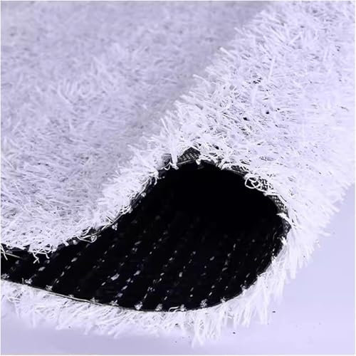 LXXW Gazon Synthétique Gazon artificiel synthétique, tapis de paysage de jardin en Faux gazon blanc for terrains de jeux pour jardin, terrasse, décoration(19.70X78.80in)