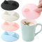 MINGZE 4 Pcs Silicone Glass Cup Covers, Reusable Anti-dust Cup Cover, Food-grade Drink Coffee Beer Mug Wine Glass Creative Cute Anti-Dust Cup Lids Cat Ears