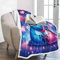 QROXY Stitch Decken 150x200 cm Kuscheldecke 100% Mikrofaser, Fleecedecke Warm Sofadecke Couchdecke (1,150 x 200 cm)