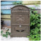 PLMNBQWE An der Wand montierter Briefkasten Briefkasten, Europäischer klassischer Villa-Briefkasten Pastoraler Retro-Wandbriefkasten Wasserdichter Außenbriefkasten mit Schloss, Briefkasten