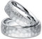 Kolibri Rings Eheringe Verlobungsringe Silber 925 15 Zirkonia Steine Set Hammerschlag - Gratis Gravur und Etui