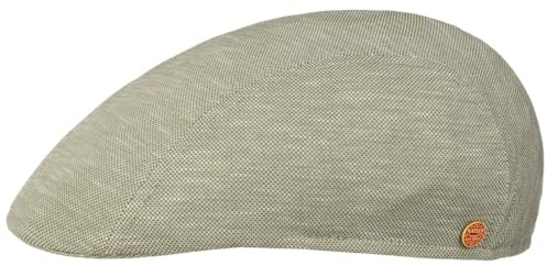 Mayser Prince Soft Flatcap Schirmmütze meliert Mehrfarbig Made in EU Herren Frühling Sommer hellgrün 58 cm