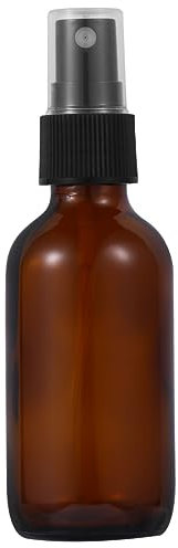 FONDOTIN 4 Stück Sprühflaschen Aus Glas 60 Ml 120 Ml Feiner Nebel Druckpumpsprüher Nachfüllbare Make up Sprühflasche Mit Kappe Geeignet Für Parfüm Und Reisen