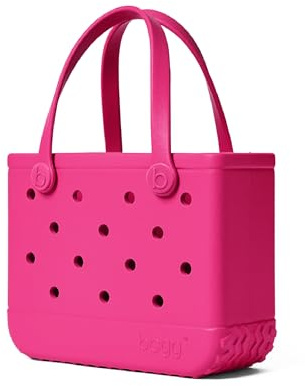 BOGG BAG Bitty Small Tote – 11” x 8.5” x 4.5” – Durable, Washable, Tip-proof – Beach, Pool, Boat, Work, Sports (Haute Pink)