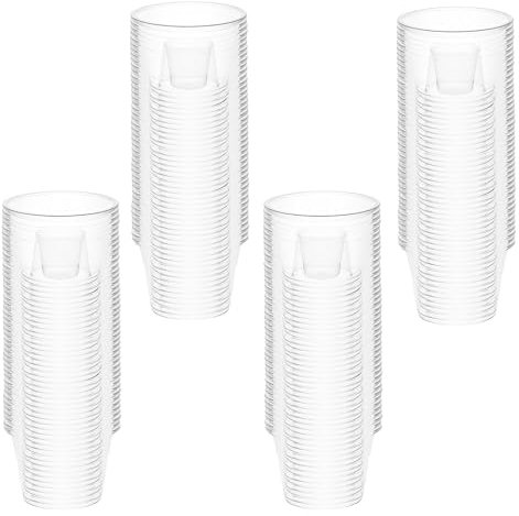Vexran 100 Stück Schnapsgläser Plastik, Jager Bomb Shot Becher, 175+25ml Shotgläser, Shot Becher aus PS Material, Schnapsbecher, Wiederverwendbare Shotgläser Plastik für Party Spaß Hochzeiten